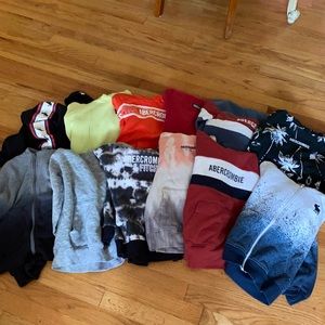 Lot of boys Abercrombie sweatshirts 7/8